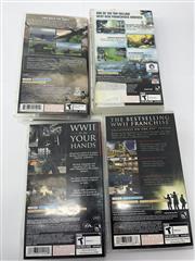 Medal Of Honor 1&2, IL2 Sturmovik,Ghost Recon Psp Game Lot Of 4 Psp